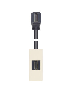 VIMAR 30346.HC HDMI Розетка Linea, с кабел на 90°, 1М, Canvas, - Цена | LEDs4economy 2