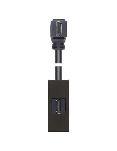 30346.HG HDMI Розетка Linea, с кабел на 90, 1М, Black, Vimar