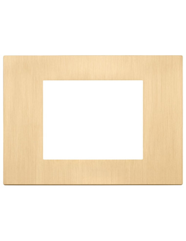 VIMAR 30653.70 Декоративна рамка Linea, 3M, Metal Brushed Gold,