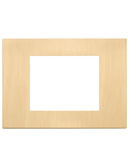 VIMAR 30653.70 Декоративна рамка Linea, 3M, Metal Brushed Gold,