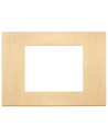 VIMAR 30653.70 Декоративна рамка Linea, 3M, Metal Brushed Gold, 