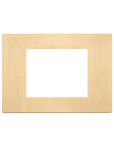 VIMAR 30653.70 Декоративна рамка Linea, 3M, Metal Brushed Gold, - Цена | LEDs4economy 2