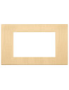 VIMAR 30654.70 Декоративна рамка Linea, 4M, Metal Brushed Gold, 