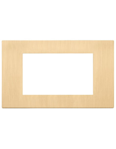 VIMAR 30654.70 Декоративна рамка Linea, 4M, Metal Brushed Gold, - Цена | LEDs4economy 2
