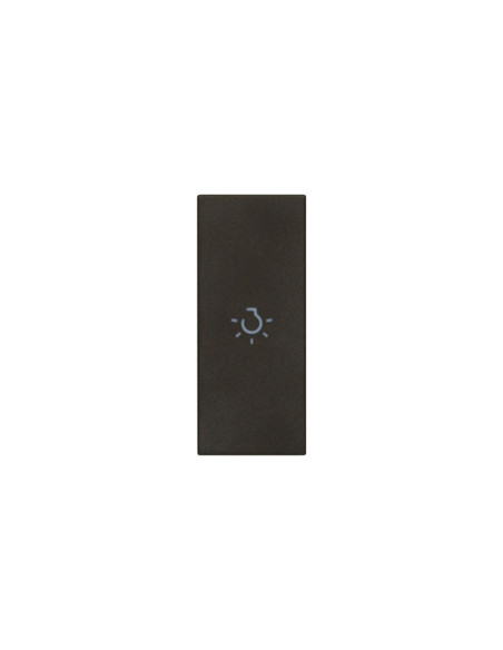 31000A.LG Лицев панел Linea, със символ осветление, 1М, за аксиален механизъм, Black, Vimar