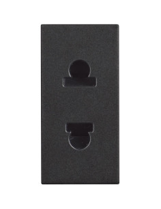 BTICINO RG4125 Контакт 2P 16A 127/250V с детска защита,евро-американски стандарт,черен Classia - RG4125 - Цена | LEDs4economy