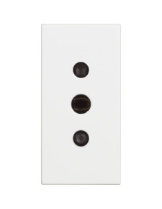 BTICINO RW4113 Гнездо 2P + E 10A 250 Va.c., тип контакти на земната повърхност, 1M, бял Classia - RW4113 - Цена | LEDs4economy