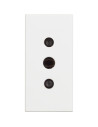 BTICINO RW4113 Гнездо 2P + E 10A 250 Va.c., тип контакти на земната повърхност, 1M, бял  Classia - RW4113