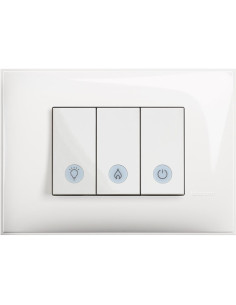 BTICINO RW4001B3 Ключ за баня с индикация за три независими вериги Бял Classia - RW4001B3 - Цена | LEDs4economy 2