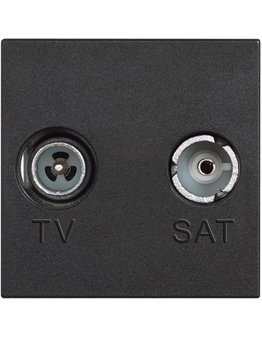 BTICINO RG4217M2D Коаксиална TV розетка мъжки и женски и SAT 