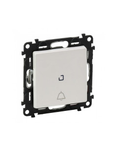 Legrand 752116 Девиаторен бутон с подсветка и символ звънец 6A/250V, без рамка Valena life Бяло - 752116 - Цена | LEDs4economy