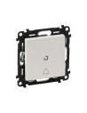 Legrand 752116  Девиаторен бутон с подсветка и символ звънец 6A/250V, без рамка Valena life Бяло - 752116