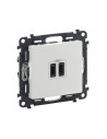 Legrand 753107  Двойно USB Type C + C 3 A 15W Valena life Бяло - 753107
