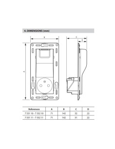 Legrand 753110 Комбиниран контакт 2P+E/USB 1500mA Valena life Бяло - 753110 - Цена | LEDs4economy 2