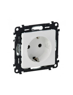 Legrand 753121 Контакт шуко 2P + E автоматични терминали - 16 A 250 V Valena life Бяло - 753121 - Цена | LEDs4economy