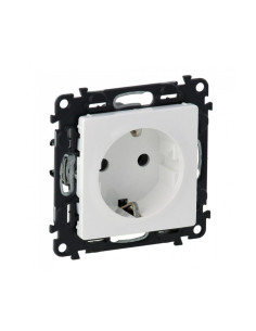 Legrand 753125 Контакт шуко 2P + E - винтови клеми - 16 A 250 V Valena life Бяло - 753125 - Цена | LEDs4economy
