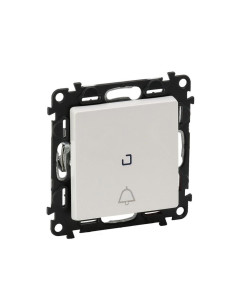 Legrand 752113 Девиаторен бутон с подсветка и символ звънец 6A/12V, без рамка Valena life Бяло - 752113 - Цена | LEDs4economy