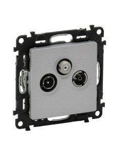Legrand 753352 ТВ Розетка TV-R-SAT star socket Valena Life - 1.5 dB алуминий - 753352 - Цена | LEDs4economy 2
