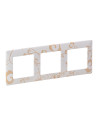 Legrand 754103  Рамка 3 х Valena life Бял Флорал - 7541030