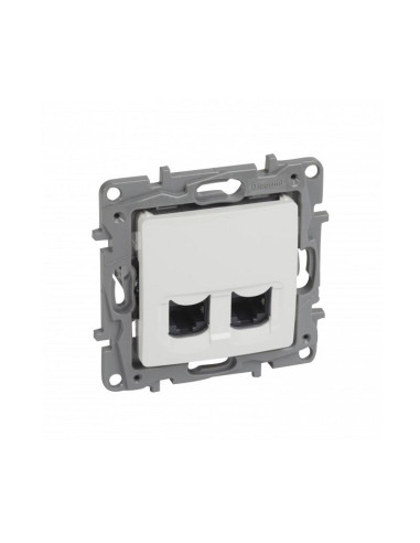 Legrand 764578  Розетка 2xRJ45 Cat.6 FTP Niloe Бяло - 764578