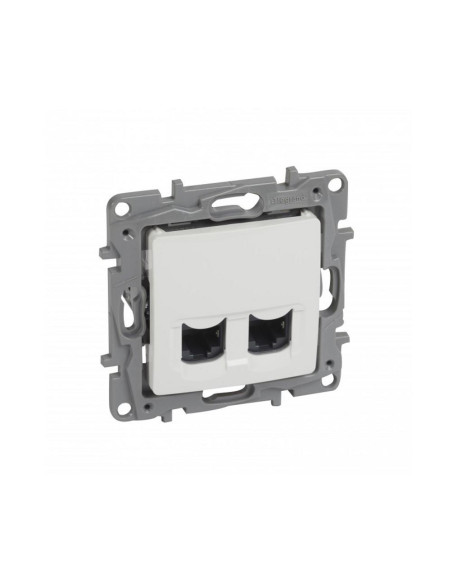 Legrand 764578  Розетка 2xRJ45 Cat.6 FTP Niloe Бяло - 764578