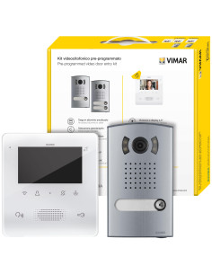 VIMAR 7558/E Еднофамилен видеодомофонен комплект Due Fili Plus, 4,3'' hands-free цветен дисплей - Цена | LEDs4economy