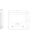 VIMAR 40517 Видео домофон 7“ бял Wi-Fi за двупроводна система  - 2