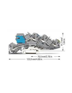 Wago Редова клема NT/L/PE СИВА 4мм2 БЕЗВИНТОВА серия TOPJOB® S - 2005-7641 - Цена | LEDs4economy