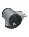 Legrand 050664  Разклонител щепсел 3х2P+E, немски стандарт, Сив/Черен - 050664