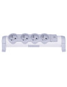 Legrand 050077  Разклонител 4х2Р+Е без кабел, френски стандарт, Бял - 050077 - 2