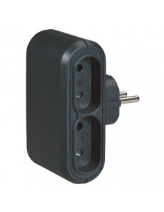 Legrand 050651 Разклонител щепсел 4х2P, немски стандарт, Черен - 050651 - Цена | LEDs4economy