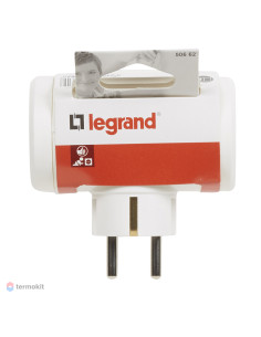 Legrand 050662 Разклонител щепсел Бял 3х2P+E, немски стандарт, Бял - До изчерпване - 050662 - Цена | LEDs4economy 2