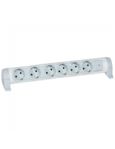 Legrand 694639 Разклонител 6х 2P+E, без кабел, Бял - 694639 - Цена | LEDs4economy