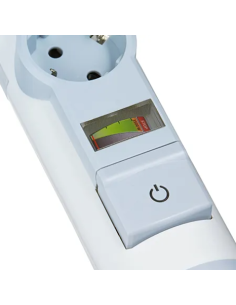 Legrand 694643 Разклонител 4х2P+E, с кабел 3 м, с индикатор за консумацията, Бял - 694643 - Цена | LEDs4economy 2