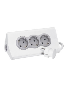 Legrand 694810 Разклонител 3x2P+E и 2xUSB тип A,претоварване,с поставка за таблет,с кабел 1.50м,Бял - 694801 - Цена | LEDs4econo
