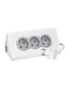 Legrand 694810  Разклонител 3x2P+E и 2xUSB тип A,претоварване,с поставка за таблет,с кабел 1.50м,Бял - 694801