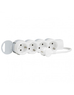 Legrand 695006 Разклонител 4х2Р+Е, с кабел 1.50 метра Бял - 695006 - Цена | LEDs4economy