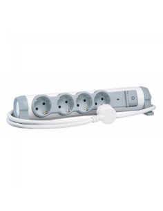 Legrand 694651 Разклонител 4x2P+E, със защита пренапражение, с кабел 1.5м, Бял - До изчерпване - 695051 - Цена | LEDs4economy