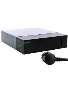 Legrand 694515 Разклонител COR, TV шуко, 4X2P+E, + 4X2P, защита пренапрежение, 2м. кабел, черно - 694515 - Цена | LEDs4economy