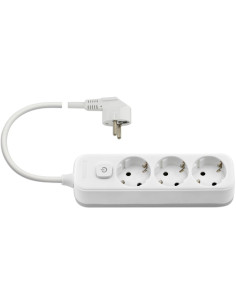 VIMAR 00493.X.B Multi-outlet 3Schuko+switch 5m white - Цена | LEDs4economy