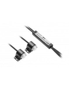 GTV AE-WBEZDPIR2-20 Безконтактен превкл.2хPIR, 12/24VDC, max24/48W, кабел 2x2м, черен - Цена | LEDs4economy 2