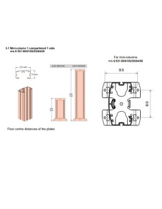 Legrand 653103 Универсална мини колона с 1 отделения, височина 0,68м, бял , - 653103 - Цена | LEDs4economy 2