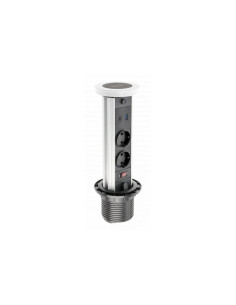 GTV AE-BPW2SCAM-10 CAMINO Pull-up контакт за вгражд., 2x Schuko, USB A+C, 10W, кабел 1,5 м, бял - Цена | LEDs4economy 2