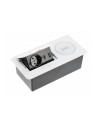 GTV AE-PB1SAVAP-10 AVARO PLUS Pop-up контакт за вгражд., 1x Schuko, USB, кабел 1,5 м, бял  - 2