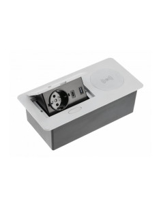 GTV AE-PB1SAVAP-53 AVARO PLUS Pop-up контакт за вгражд., 1x Schuko, USB, кабел 1,5 м, сребрист - Цена | LEDs4economy 2
