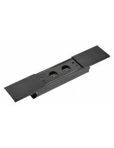 GTV AE-PB2SPRES-20 PRESTINO контакт за вгражд., 2x Schuko, USB, RJ45, HDMI, кабел 1,5 м, черен - Цена | LEDs4economy