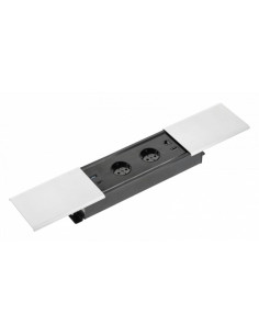 GTV AE-PB2SPRES-10 PRESTINO контакт за вгражд., 2x Schuko, USB, RJ45, HDMI, кабел 1,5 м, бял - Цена | LEDs4economy 2