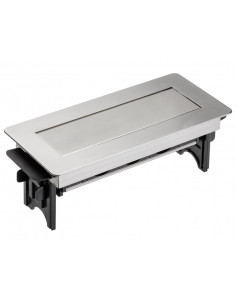 GTV AE-PBC3GS-51BK Pop-up контакт за вгражд., 3х Schuko, без корпус, сребрист - Цена | LEDs4economy 2