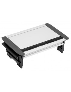 GTV AE-PBC3GS2U-53BKS LETTERBOX Pop-up контакт за вгражд.,3х Schuko,2xUSB,без корпус,капак,сребрист - Цена | LEDs4economy 2