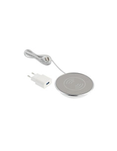 GTV AE-ZLADLUX-40 Индуктивно зарядно у-во ф74, настолно, с захр.220-240VAC/5VDC, max.2A, хром - Цена | LEDs4economy 2